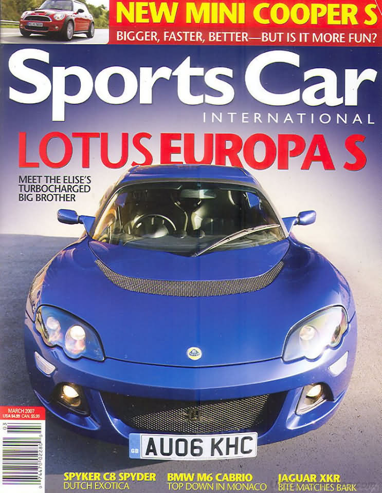 Sports Car International March 2007 magazine back issue Sports Car International magizine back copy 