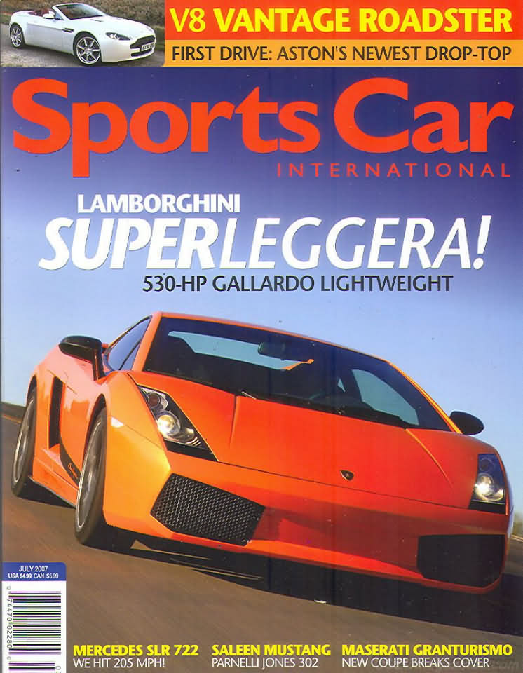 Sports Car International July 2007 magazine back issue Sports Car International magizine back copy 