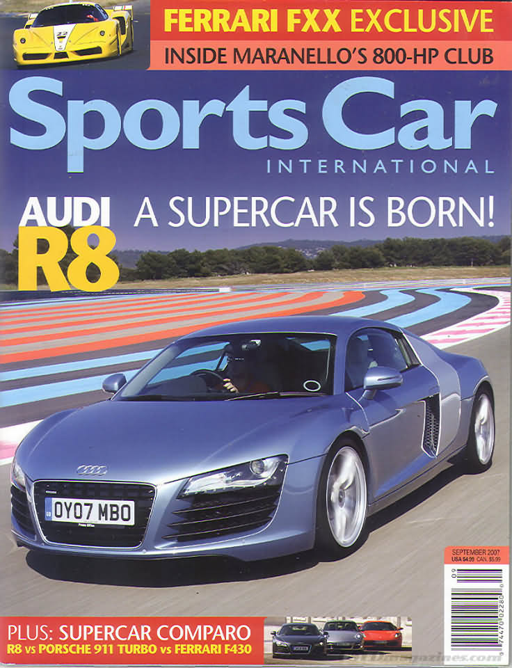 Sports Car International September 2007 magazine back issue Sports Car International magizine back copy 