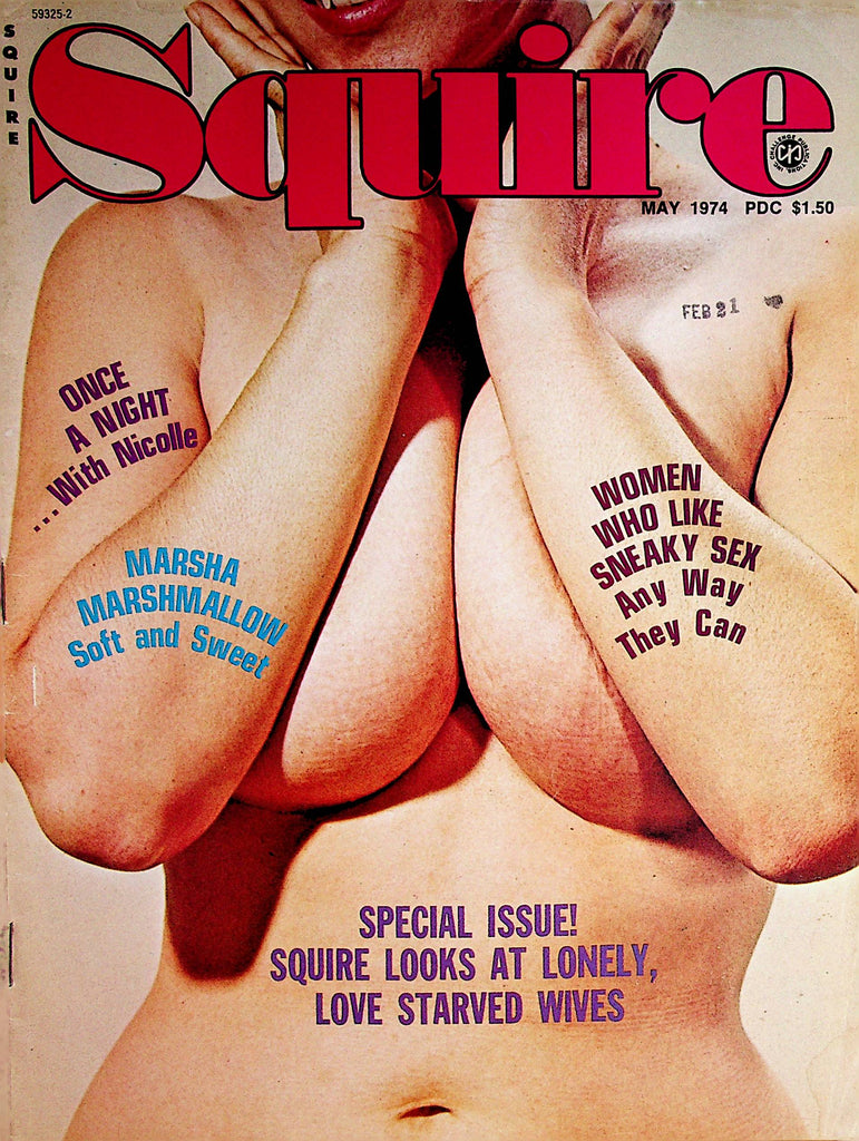 Squire May 1974 magazine back issue Squire magizine back copy 