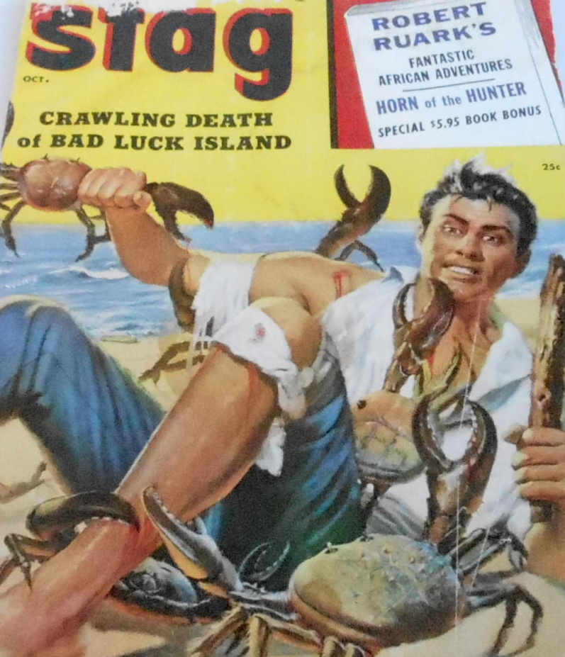 Stag October 1955 magazine back issue Stag magizine back copy Stag October 1955 Magazine for Men Adult Back Issue Published by Leeds Publishing Corp. Robert Ruark's Fantastic African Adventures.