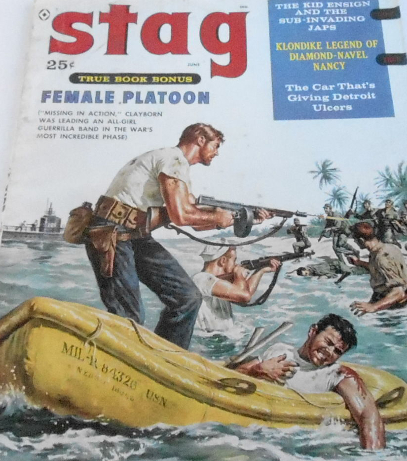 Stag June 1959 magazine back issue Stag magizine back copy Stag June 1959 Magazine for Men Adult Back Issue Published by Leeds Publishing Corp. The Kid Ensign And The Sub - Envading Taps.