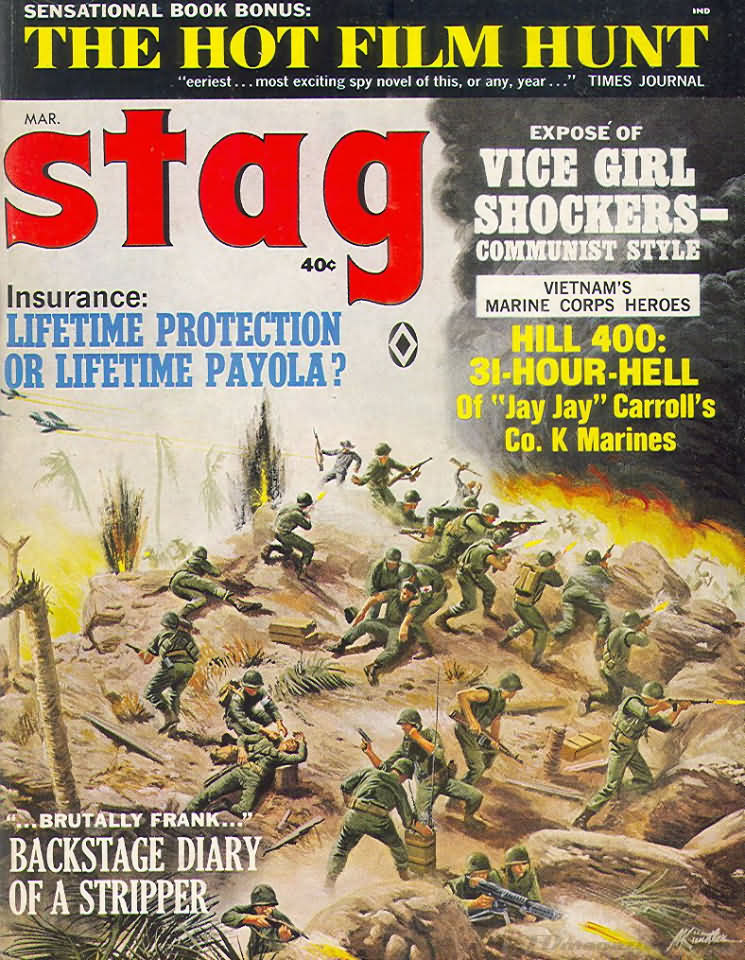 Stag March 1967 magazine back issue Stag magizine back copy Stag March 1967 Magazine for Men Adult Back Issue Published by Leeds Publishing Corp. Expose Of Vice Girl Shockers - Communist Style.