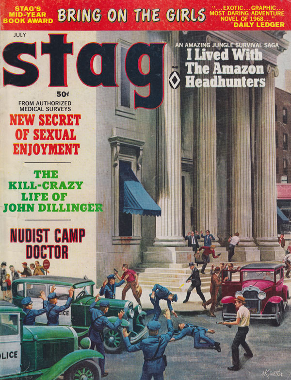 Stag July 1968 magazine back issue Stag magizine back copy stag 1968 back issues erotic fiction magazine 60s story tellers amazon graphic adventure tales novel