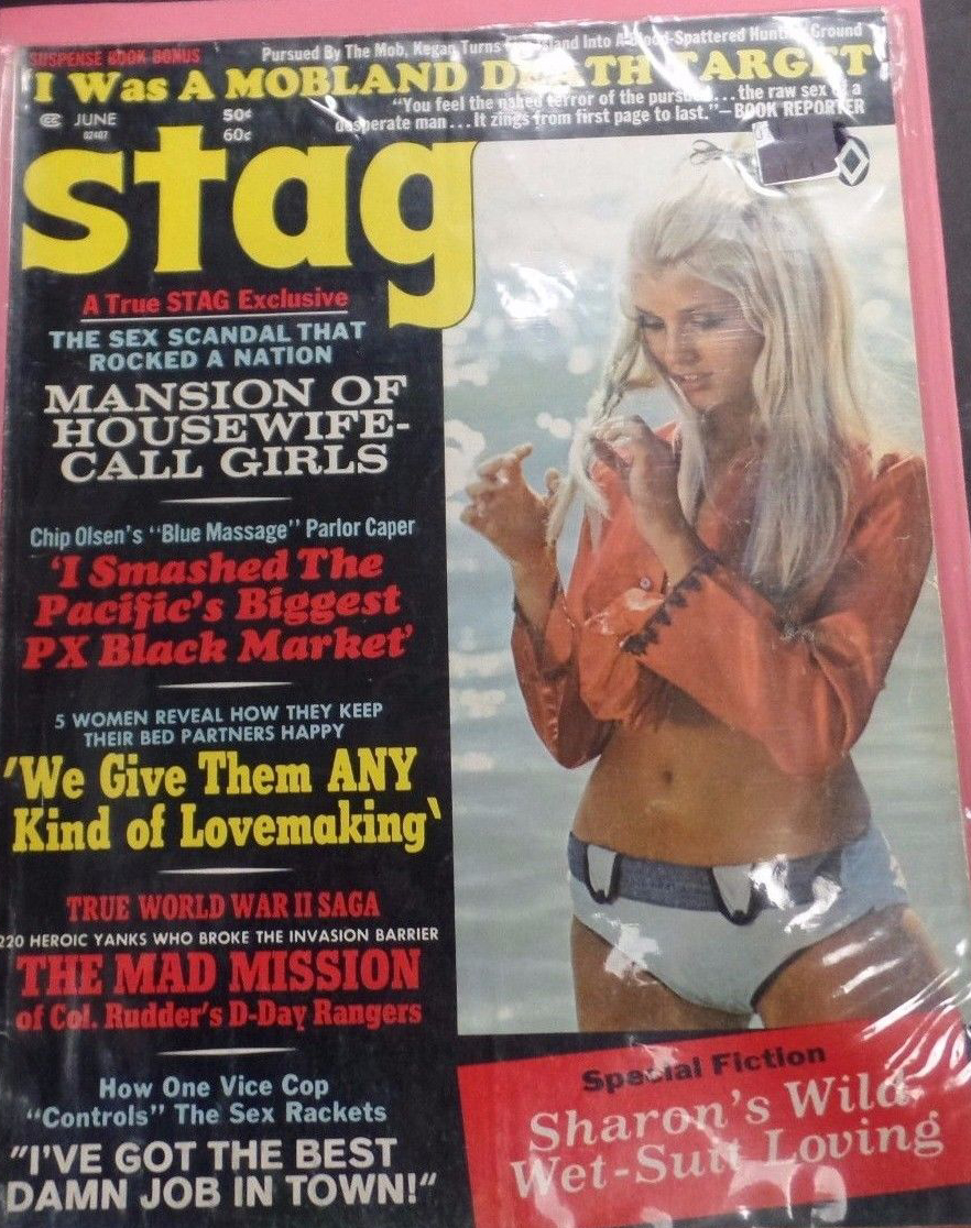 Stag June 1971 magazine back issue Stag magizine back copy Stag June 1971 Magazine for Men Adult Back Issue Published by Leeds Publishing Corp. I Was A Mobland Death Target.