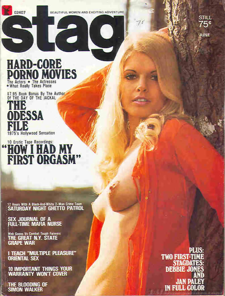 Stag June 1975 magazine back issue Stag magizine back copy Stag June 1975 Magazine for Men Adult Back Issue Published by Leeds Publishing Corp. Hard-Core Porno Movies The Actors The Actresses What Really Takes Place.