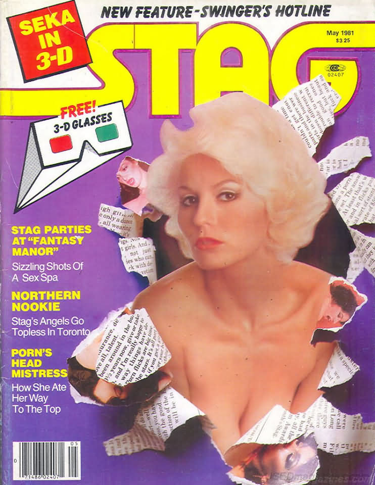 Stag May 1981 magazine back issue Stag magizine back copy Stag May 1981 Magazine for Men Adult Back Issue Published by Leeds Publishing Corp. New Feature - Swinger's Hotline.