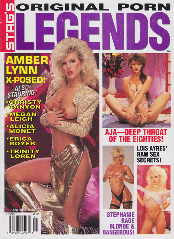 Stag January 1996 - Original Porn Legends magazine back issue Stag magizine back copy stag's original porn legends hot horny nude women amber lynn exposed sexy pornstars deep throat acti