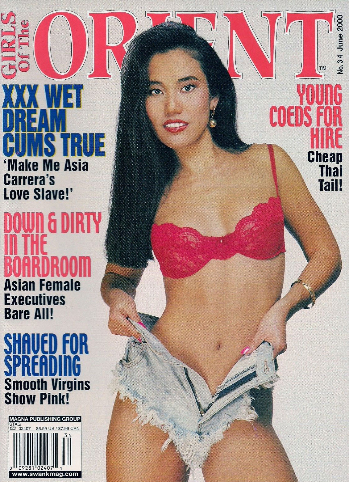 Stag # 34, June 2000 - Girls of the Orient magazine back issue Stag magizine back copy Stag # 34, June 2000 - Girls of the Orient Magazine for Men Adult Back Issue Published by Leeds Publishing Corp. XXX Wet Dream Cums True Make Me Asia Carrera's Love Slave!.