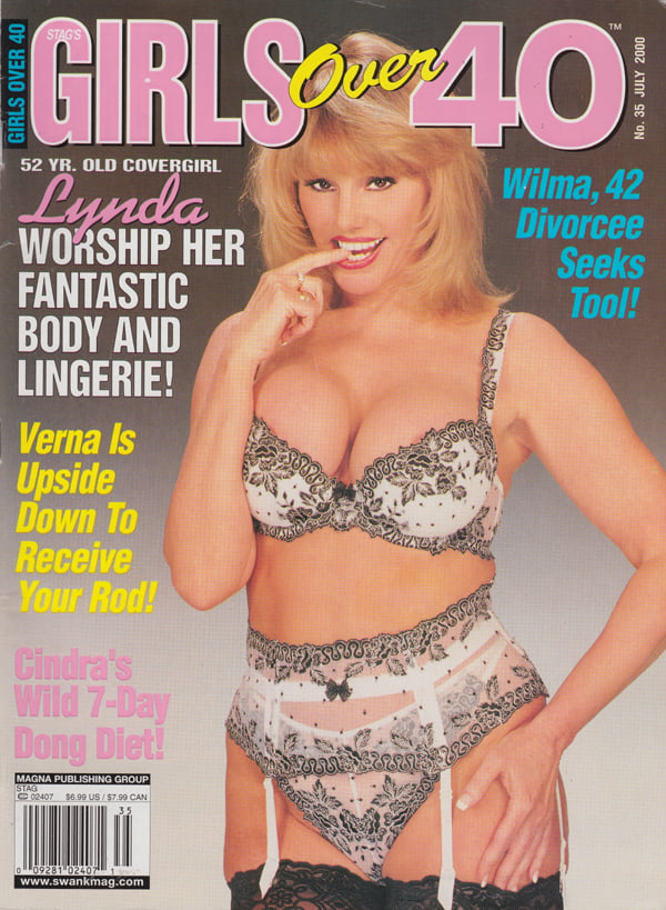 Stag # 35, July 2000 - Girls Over 40 magazine back issue Stag magizine back copy lynda worship her body lingeries recievie you rod wild day dong diet divorcee seeks tool 52 year old