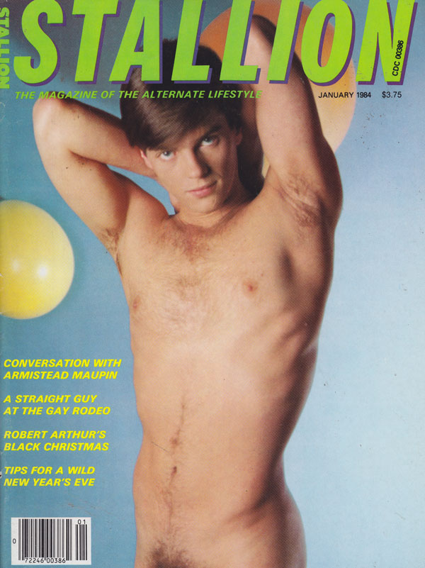Stallion January 1984 magazine back issue Stallion magizine back copy stallion magazine 1984 back issues hot and horny nude men explicit content tight asses studly dudes 