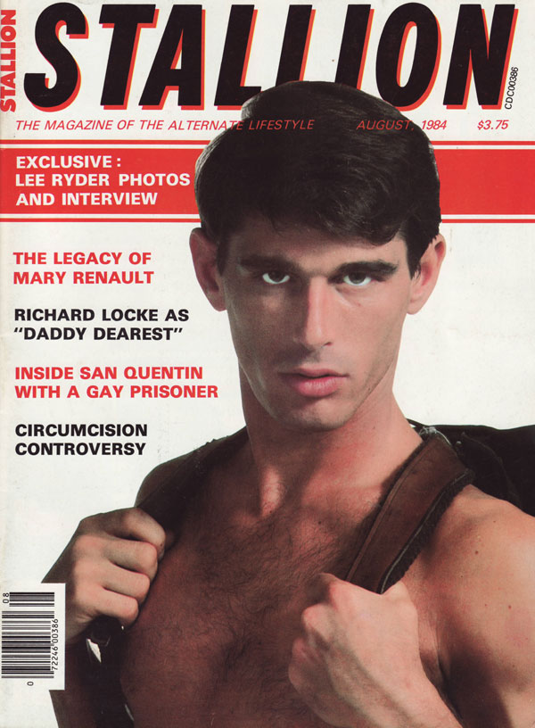 Stallion August 1984 magazine back issue Stallion magizine back copy lee ryder photos and interview the legacy of mary renault richard locke as daddy dearest inside san 