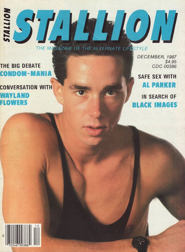 Stallion December 1987 magazine back issue Stallion magizine back copy he big debate condom mania wayland flowers safe sex with al parker in search of black images the mag