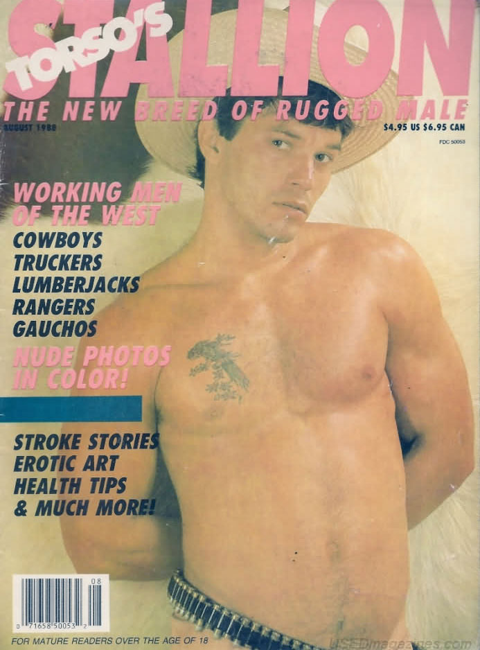 Stallion August 1988 magazine back issue Stallion magizine back copy 
