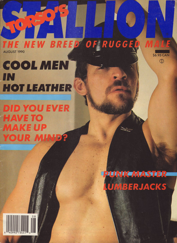 Torso's Stallion August 1990 magazine back issue Stallion magizine back copy torsos stallion magazine the new breed of rugged male cool men in hot leather gaysexmag punkmaster l