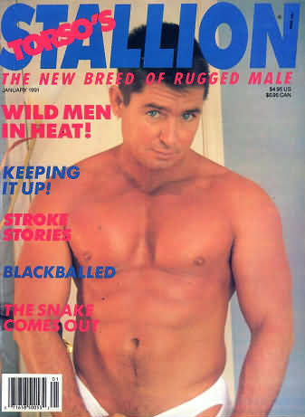 Stallion January 1991 magazine back issue Stallion magizine back copy 