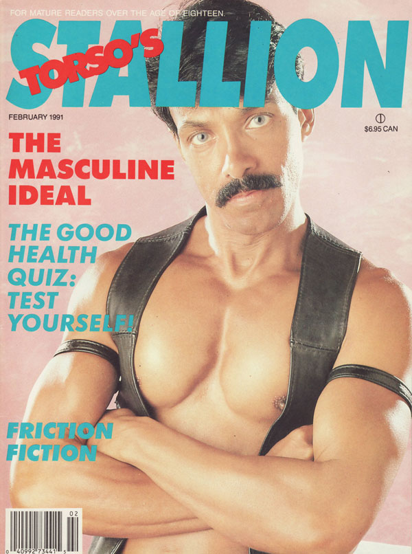 Stallion February 1991 magazine back issue Stallion magizine back copy torso's stallion gay porn magazine 1991 issues used mens adult mags masculine tough guys nude explicit gay sex pics