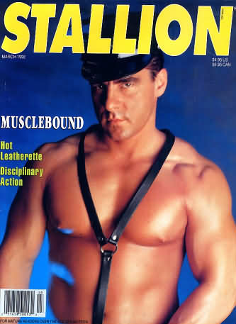 Stallion March 1992 magazine back issue Stallion magizine back copy 