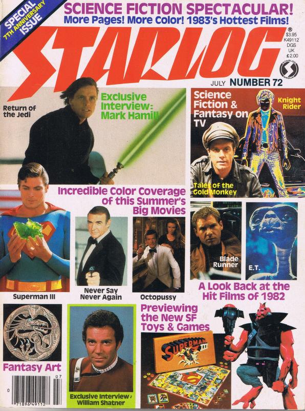 Starlog # 72 magazine back issue Starlog magizine back copy 