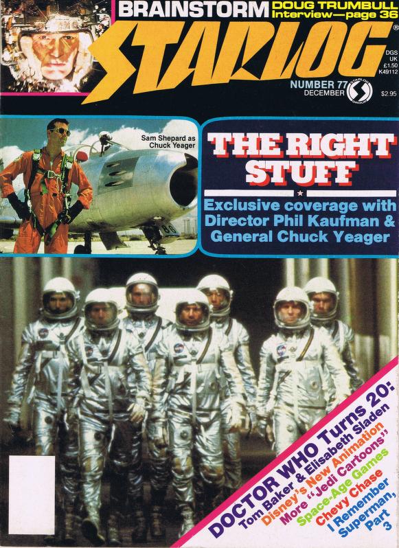Starlog # 77 magazine back issue Starlog magizine back copy 
