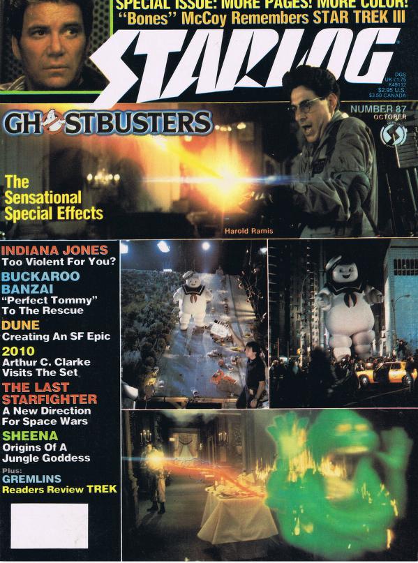 Starlog # 87 magazine back issue Starlog magizine back copy 