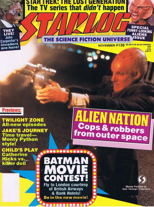 Starlog # 136 magazine back issue Starlog magizine back copy 