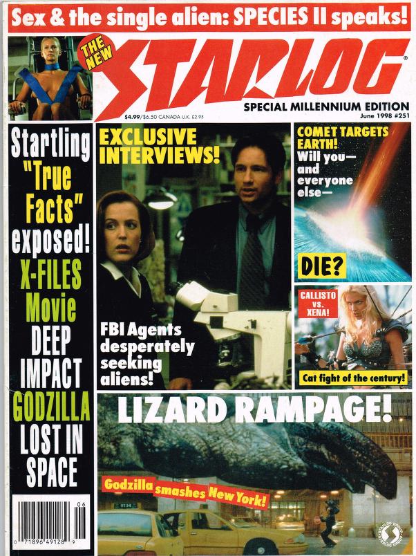 Starlog # 251 magazine back issue Starlog magizine back copy 