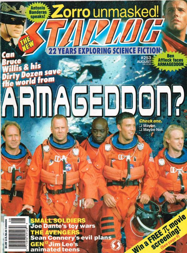 Starlog # 253 magazine back issue Starlog magizine back copy 
