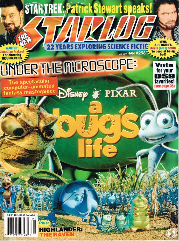 Starlog # 258 magazine back issue Starlog magizine back copy 
