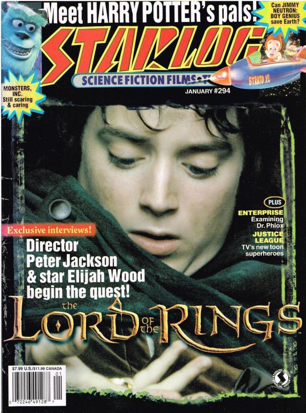 Starlog # 294 magazine back issue Starlog magizine back copy 