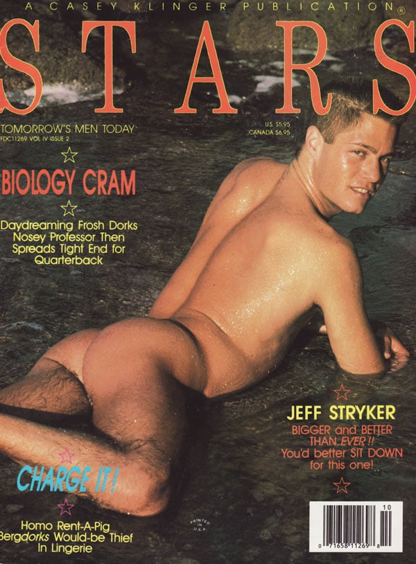 Stars Vol. 4 # 2 - 1990 magazine back issue Stars magizine back copy biology cram daydreaming frosh dorks nosey professor then spreads tight end for quaterback jeff stry