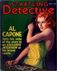 Al Capone magazine cover appearance Startling Detective # 38, September 1931