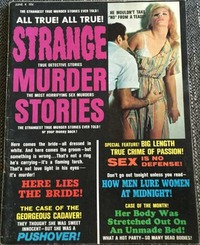 Strange Murder Stories June 1970 magazine back issue