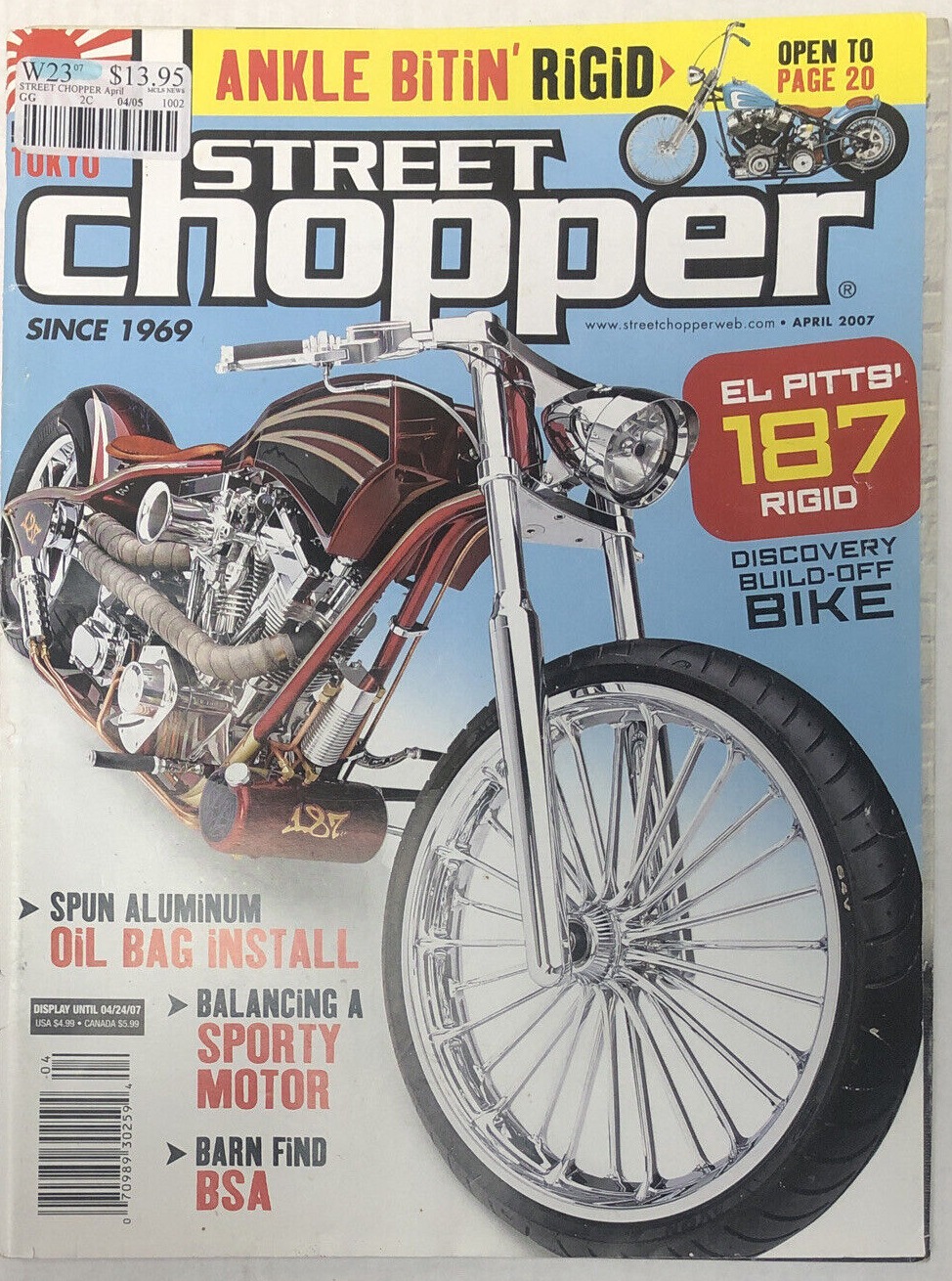 Street Chopper April 2007 magazine back issue Street Chopper magizine back copy 