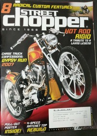 Street Chopper December 2007 magazine back issue