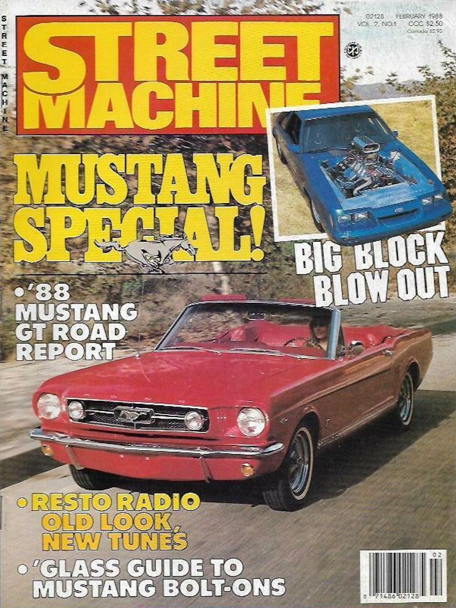 Street Machine February 1988 magazine back issue Street Machine magizine back copy 
