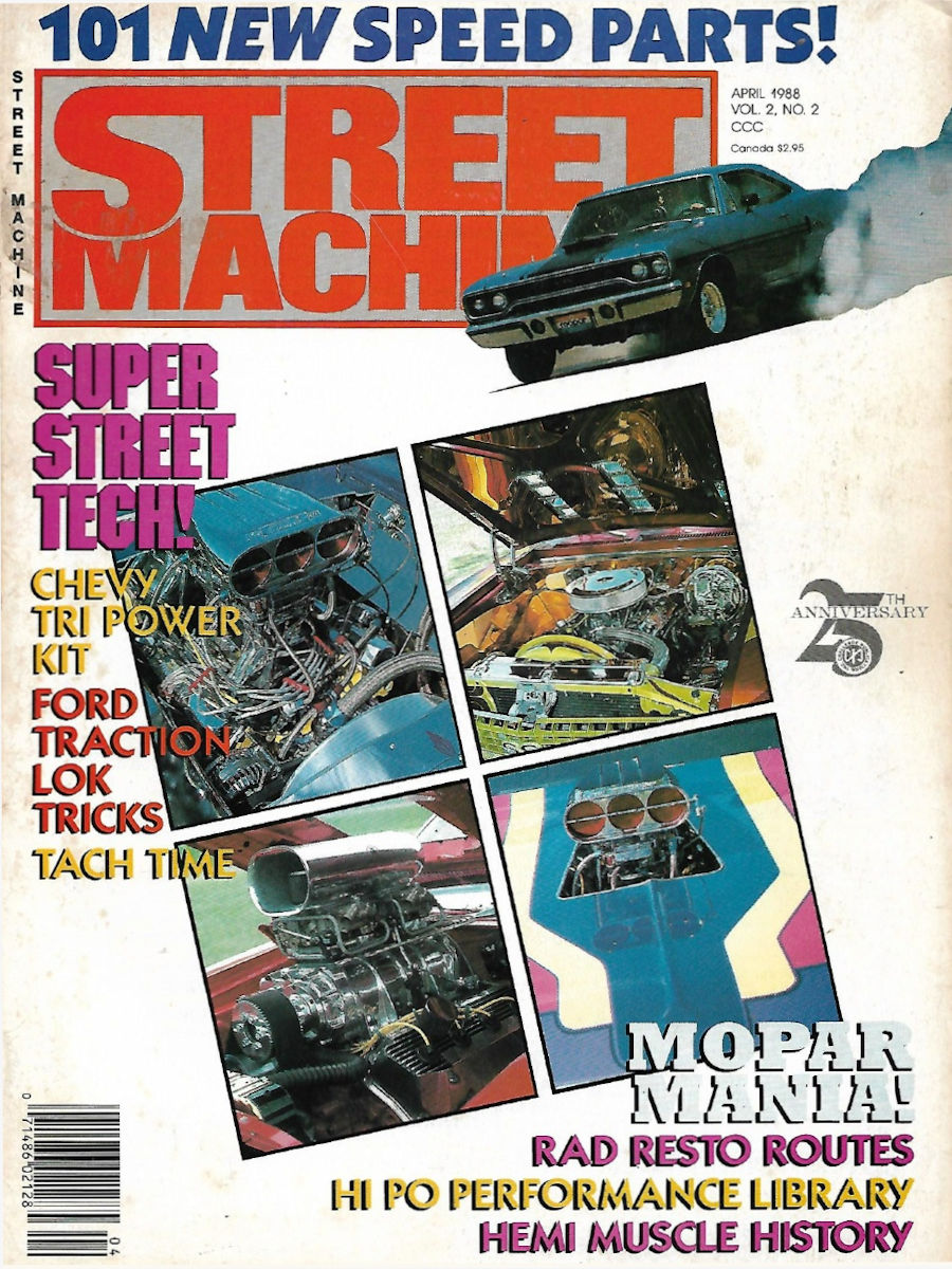 Street Machine April 1988 magazine back issue Street Machine magizine back copy 