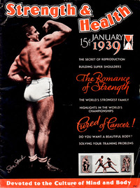 Strength & Health January 1939 magazine back issue cover image