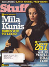 Mila Kunis magazine cover appearance Stuff # 73, December 2005