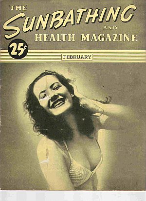 Sunbathing and Health February 1944 magazine back issue Sunbathing & Health magizine back copy 