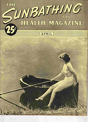 Sunbathing and Health April 1944 magazine back issue Sunbathing & Health magizine back copy 