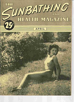 Sunbathing and Health April 1946 magazine back issue Sunbathing & Health magizine back copy 