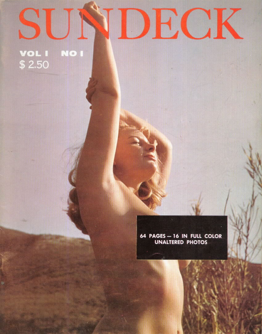 Sundeck Vol. 1 # 1 magazine back issue Sundeck magizine back copy 
