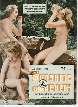 Sunshine & Health August 1945 magazine back issue Sunshine & Health magizine back copy 