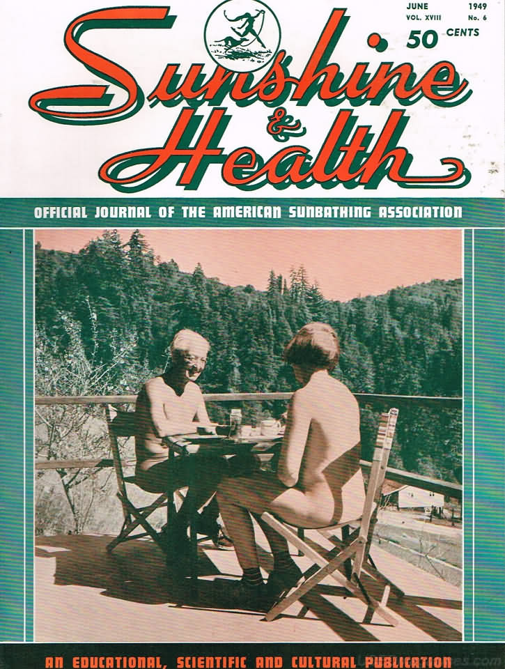 Sunshine & Health June 1949 magazine back issue Sunshine & Health magizine back copy 