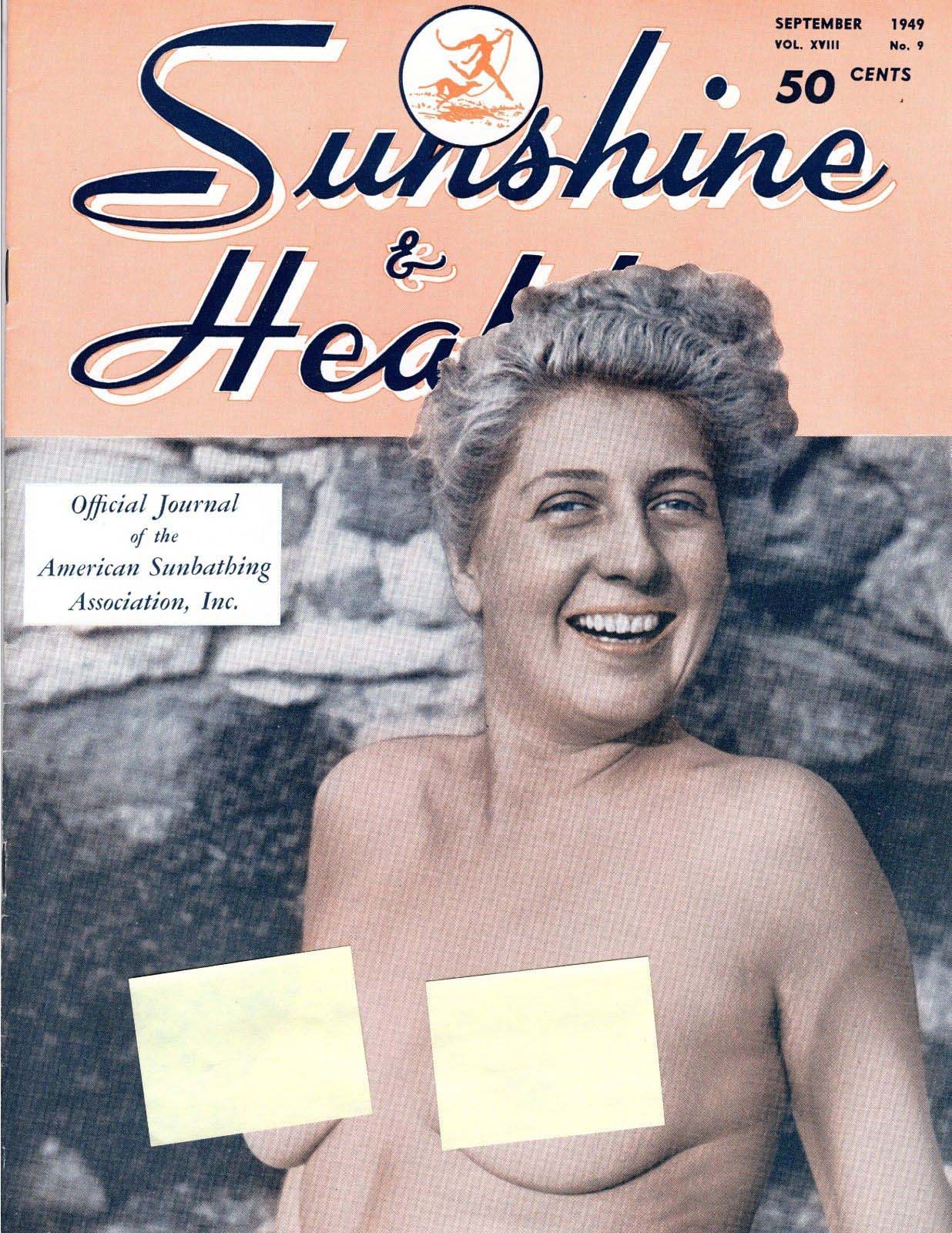 Sunshine & Health September 1949 magazine back issue Sunshine & Health magizine back copy 