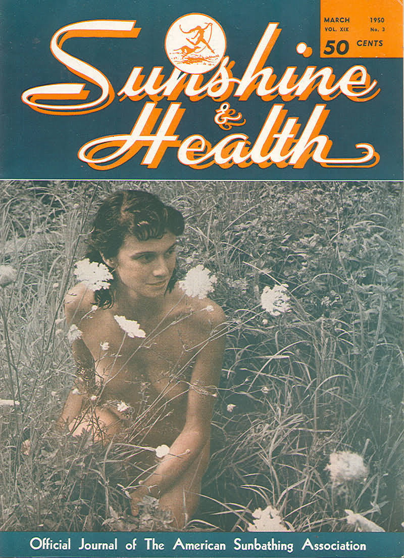 Sunshine & Health March 1950 magazine back issue Sunshine & Health magizine back copy 
