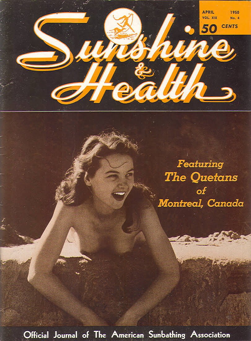Sunshine & Health April 1950 magazine back issue Sunshine & Health magizine back copy 