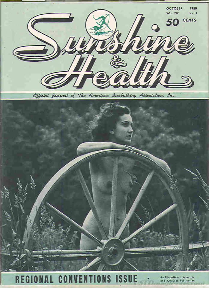 Sunshine & Health October 1950 magazine back issue Sunshine & Health magizine back copy 