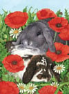 Red Poppies painted by Avril Haynes 300 piece jigsaw puzzle manufactured by suns out